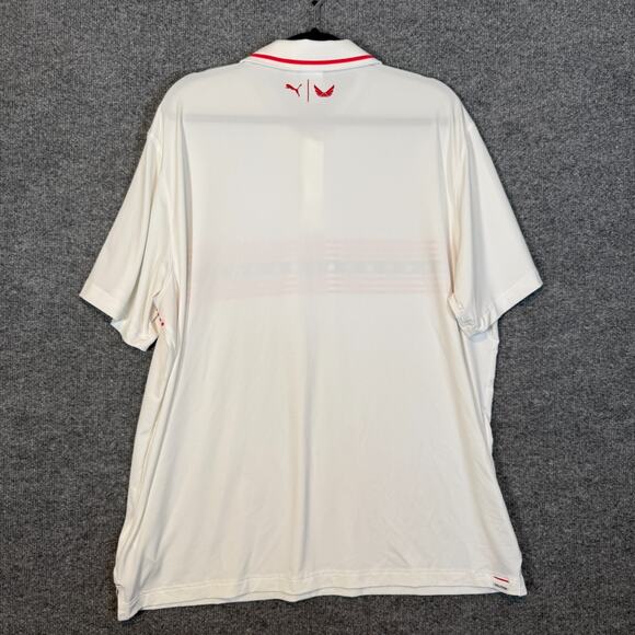 Puma Volition America Polo Shirt Mens XL White Performance Stars Stripes USA - Picture 7 of 9